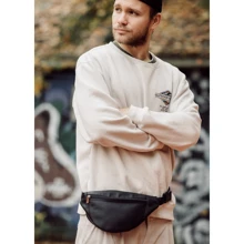 Мужская поясная сумка Sambag Soho BSHm черная (82111001m): Пол Мужской
