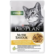 Влажный корм для котов Purina ProPlan Sterilised Nutrisavour Для стерилизованных с курицей 85 г (12457646): Тип Влажный корм