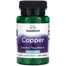 Swanson Copper Медь 2 мг 300 таблеток: Тип Медь