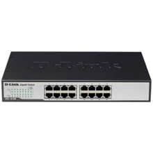 Мережевий комутатор D-Link DGS-1016D/E1A(F2A,G1A) (DGS-1016D/E1A(F2A,G1A,G2A)): Порти только Gigabit Ethernet (10/100/1000)