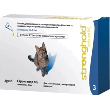 Краплі Zoetis Стронгхолд 6% для кішок від бліх та кліщів 3 піпетки х 0.75 мл (10008307): Тип Капли