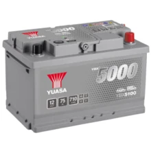 Автомобільний акумулятор Yuasa YBX5100: Ємність, Ач 75