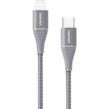 Кабель Vokamo Luxlink Cable USB-C to Lightning 1.2m Grey (VKM20056): Тип USB-C - Lightning