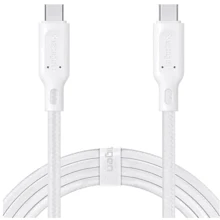 Кабель Spigen Cable USB-C to USB-C DuraSync 60W 1.5m White (000CA25703): Тип USB-C - USB-C
