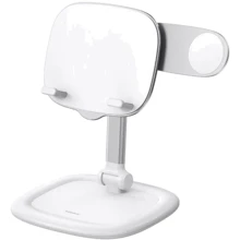 Держатель Baseus Desk Holder Seashell White (B10451501211-00) for Apple iPhone 16 I 15 I 14 I 13 I 12 series and iPad: Производитель Baseus