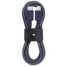 Кабель Native Union Belt Cable USB-C to Lightning 1,2m Indigo (BELT-CL-IND-2-NP): Тип USB-C - Lightning