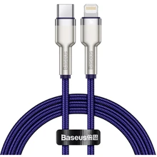 Кабель Baseus Cable USB-C to Lightning PD Cafule Metal 20W 1m Purple (CATLJK-A05): Тип USB-C - Lightning