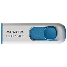 USB-флешка ADATA 64GB C008 USB 2.0 White/Blue (AC008-64G-RWE): Стандарт USB USB 2.0