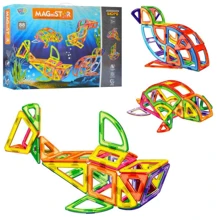 Детский конструктор Bambi магнитный (LT2001): Количество деталей, шт. 88