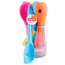 Силіконова ложка з отвором Fissman TL-1322.CS: Матеріал силикон