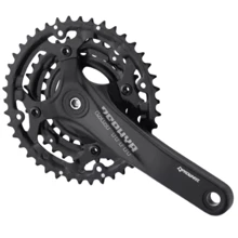 Комплект шатунів PROWHEEL ZEPHYR-601 (10S) 170mm 42/32/24T black (CHW-27-94): Кількість зірок 3