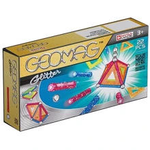 Geomag Color GLITTER 22 детали | Магнитный конструктор Геомаг: Количество деталей, шт. 22