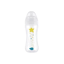 Пляшечка Nuvita для годування Mimic Collection 330 мл антиколікова біла (NV6051BIANCO): Матеріал пластик