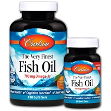Carlson Labs The Very Finest 120 + 30 soft gels Orange Риб'ячий жир зі смаком апельсина: Тип Омега 3
