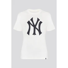 Футболка 47 Brand NY Yankees Cream Imprint Echo (544104-FS) L белая с принтом: Вид Футболки