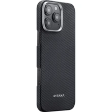 Чехол для iPhone Pitaka Black/Grey Ultra-Slim Case Black/Grey (KI1601PMA) for iPhone 16 Pro Max: Цвет черный