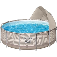 Бассейн Bestway 396-107 см (561FY) (фильтрующий насос, лестница, покрытие бассейна, тент бассейна, ремонтная заплатка): undefined undefined