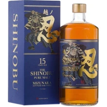 Виски Shinobu Pure Malt 15yo Mizunara Japanese Oak Finish gift box 0.7 л (BWR4408): Объем, л 0.7