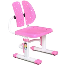 Стульчик Evo-kids EVO-309 PN (арт.EVO-309 PN) белый металл / сиденье,спинка,накладки-розовые: Возраст ребенка От 3-х лет