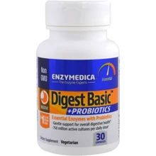 Enzymedica Digest Basic + Probiotics Ферменты и пробиотики 30 капсул: Тип Пищеварительные ферменты