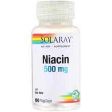 Solaray Niacin, 500 mg, 100 Veg Capsules (SOR04363): Тип вітамін B