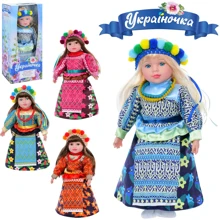 Лялька LimoToy Україночка, м'яконабивна, 4 види, муз. (укр.) (M 5085 I UA)