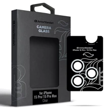 Защитное стекло для iPhone ArmorStandart Tempered Glass Supreme Black Icon Clear for Camera iPhone 15 Pro / 15 Pro Max (ARM76600): Тип защиты экрана на камеру