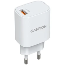 Зарядний пристрій Canyon Wall Charger USB H-18-01 18W White (CNE-CHA18W): Особливості Быстрая зарядка