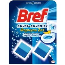 Чистящие кубики Bref Дуо-Куб для унитаза 100 г: Назначение Для туалета