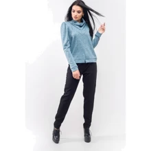 Джемпер FLFashion Тетрис ЛСТ 1612 44 голубой: Сезон Демисезон