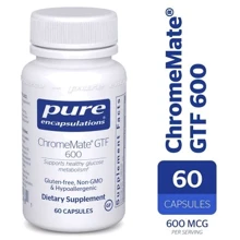 Pure Encapsulations ChromeMate GTF 600 600 mcg 60 caps Унікальний полінікотінат хрому (PE-00476): Тип хром
