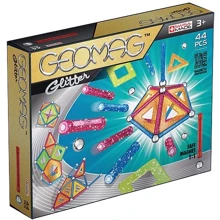 Geomag Color GLITTER 44 детали | Магнитный конструктор Геомаг: Количество деталей, шт. 44