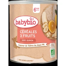 Каша органическая злаковая BabyBio с киноа бананом, апельсином и яблоком 220 г (3288131500133): Тип Каши безмолочные