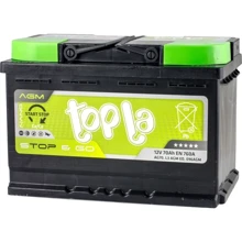 Автомобильный аккумулятор Topla 70 Ah/12V AGM Euro (114 070): Ёмкость, Ач 70