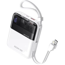 Зовнішній акумулятор WK Wekome Power Bank 10000mAh Super Charging PD20W+22.5W White+Clear (WP-309): Кількість USB 4