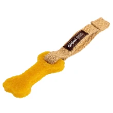 Іграшка для собак GiGwi Gum gum Маленька кістка каучук, пенька 9 см (75009): undefined undefined