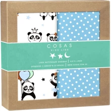 Набір пелюшок Cosas Panda Stars Dots Blue бязь (4822052036501): undefined undefined
