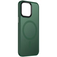 Чехол для iPhone Mobile Case TPU+PC Metal Buttons with MagSafe Colorful Green for iPhone 16 Plus: Цвет зеленый