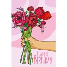 Открытка PAPAdesign "Happy birthday" - пионы: Производитель PAPAdesign