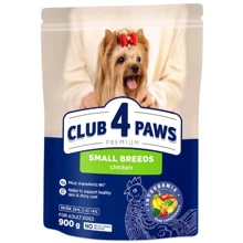 Сухой корм Club 4 Paws Premium с курицей для взрослых собак малых пород 0.9 кг (B4520601): Тип Сухой корм