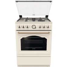 Плита комбінована Gorenje GKS6C70CLI: Тип варильної поверхні газовая