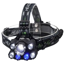 Фонарь туристический X-Balong 9LED XM-L T6+ZOOM+COB LCZ-023: Тип Налобный