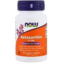 NOW Foods Astaxanthin 4 mg 60 caps: Вид ферментні