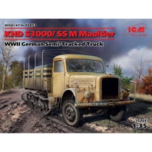 Германский полугусеничный автомобиль KHD S3000/SS M Maultier, 2 МВ WWII German Semi-Tracked Truck KHD S3000/SS M Maultier (ICM35453): Производитель ICM