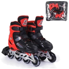 Ролики Mic Best Roller с подсветкой L красный (50607-L): Расположение колес in-line