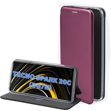Аксессуар для смартфона BeCover Book Exclusive Red Wine for Tecno Spark 20C (BG7n) (711246): Совместимость Tecno Spark 20C (BG7n)