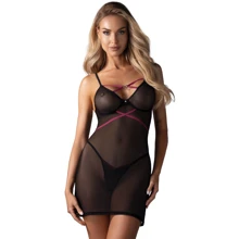Пеньюар Obsessive Novenes chemise & thong XL/2XL: Для кого Для женщин