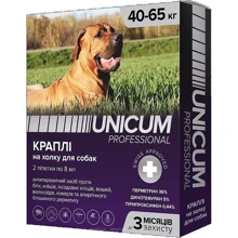 Капли от блох и клещей Unicum PRO для собак 40-65 кг перметрин 2 шт. уп. (UN-089): Тип Капли