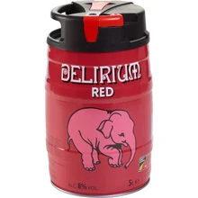Пиво Delirium Red красное фильтрованное пастеризованное 8% 5 л (PLS_5412186002993): Объем, л 5