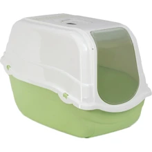 Туалет-бокс для котов Bergamo Romeo Light Green с фильтром 57x39x41 см: Вид Закрытый